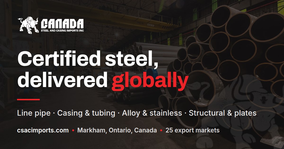 Canada Steel & Casing Imports digital product preview